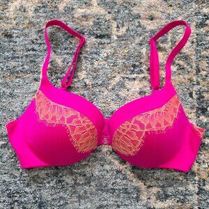 Victoria Secret Hot Pink Push Up Bra
